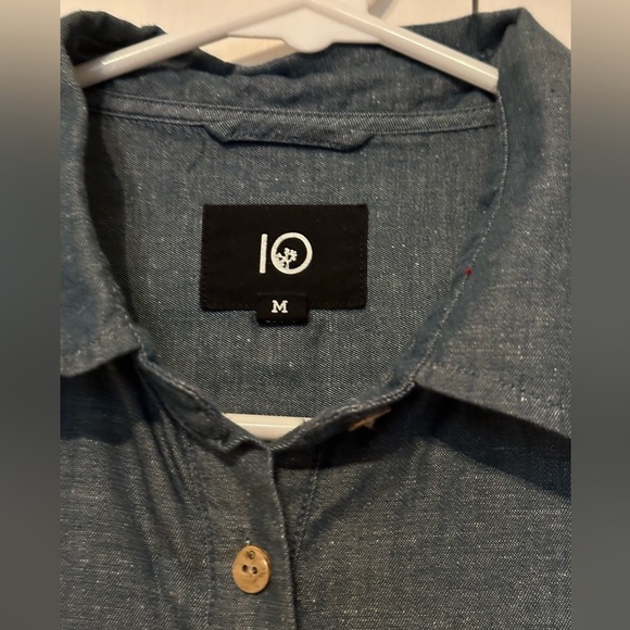Tentree women's long sleeve jean button shirt size medium - Picture 2 of 5